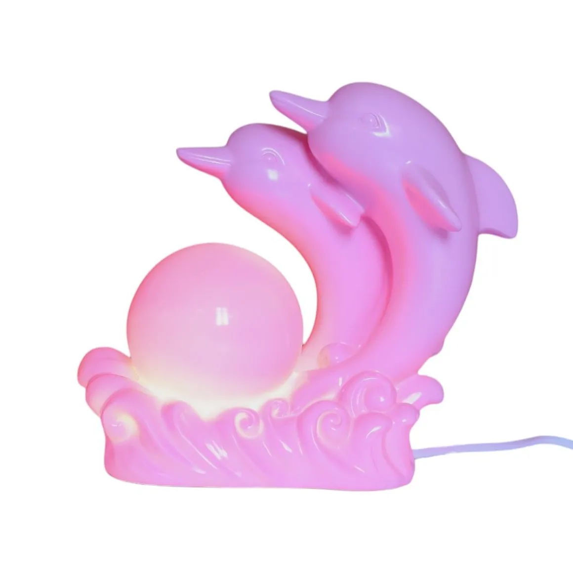Lampe dauphins roses - Dolphin queen