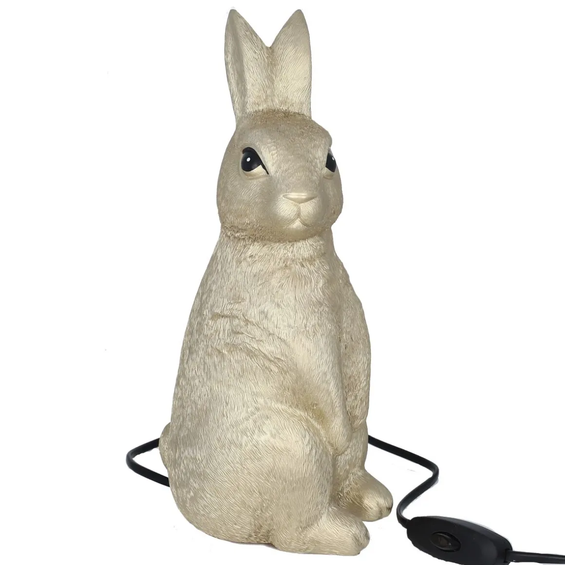 Lampe lapin dorée
