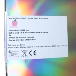 Lampe néon LED Pomme d'amour