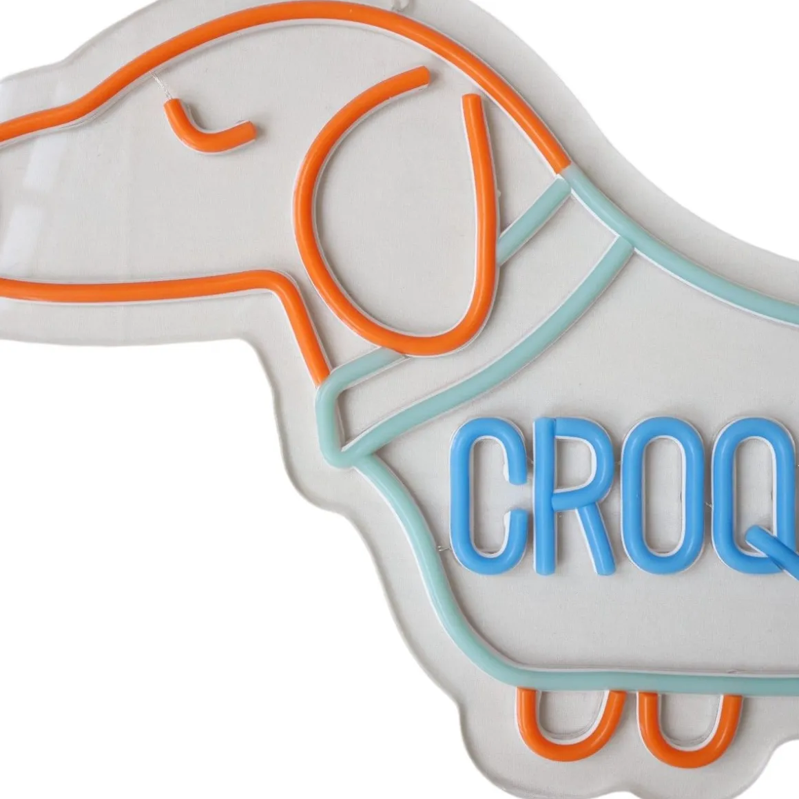 Lampe néon LED teckel croquette
