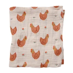 Lange poules 70x70 cm - La petite poule rousse
