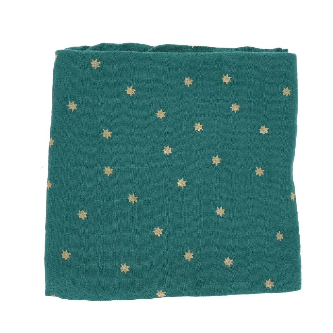Lange vert étoiles 70x70 cm - Ma bonne étoile