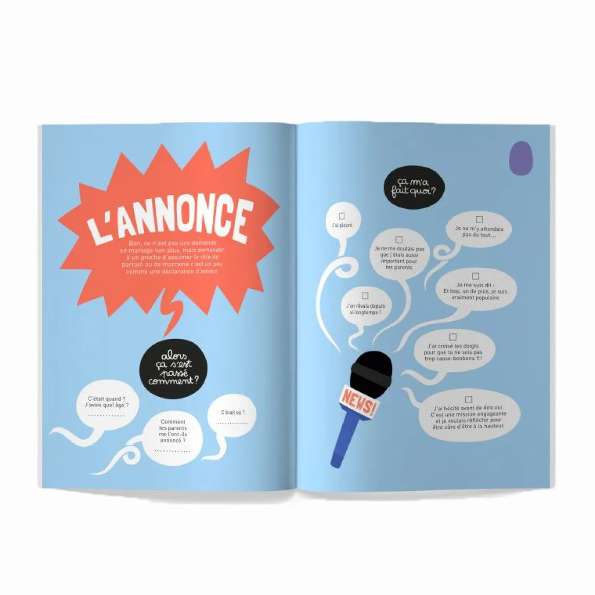 Livre "Mon parrain, ma marraine à moi!"