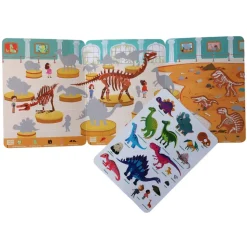 Livre stickers repositionnables Le musée des dinosaures
