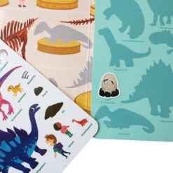 Livre stickers repositionnables Le musée des dinosaures