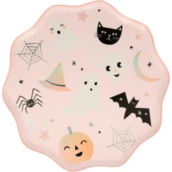 Lot de 8 assiettes en carton Halloween
