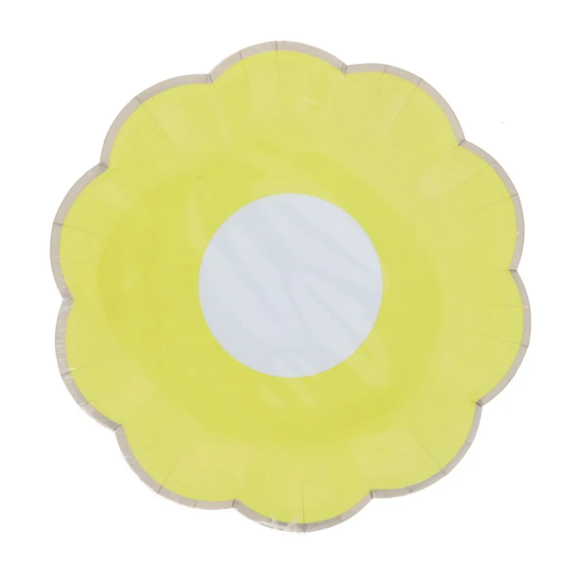 Lot de 8 assiettes en carton fleur
