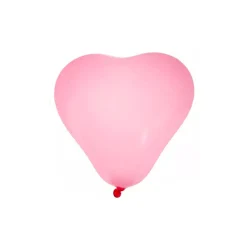 Lot de 6 ballons cœur pastel