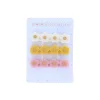 Lot de 3 barrettes 4 fleurs