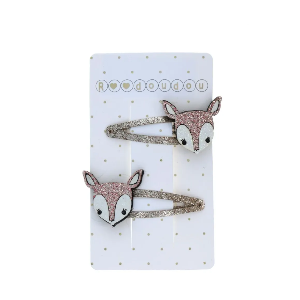 Lot de 2 barrettes biche