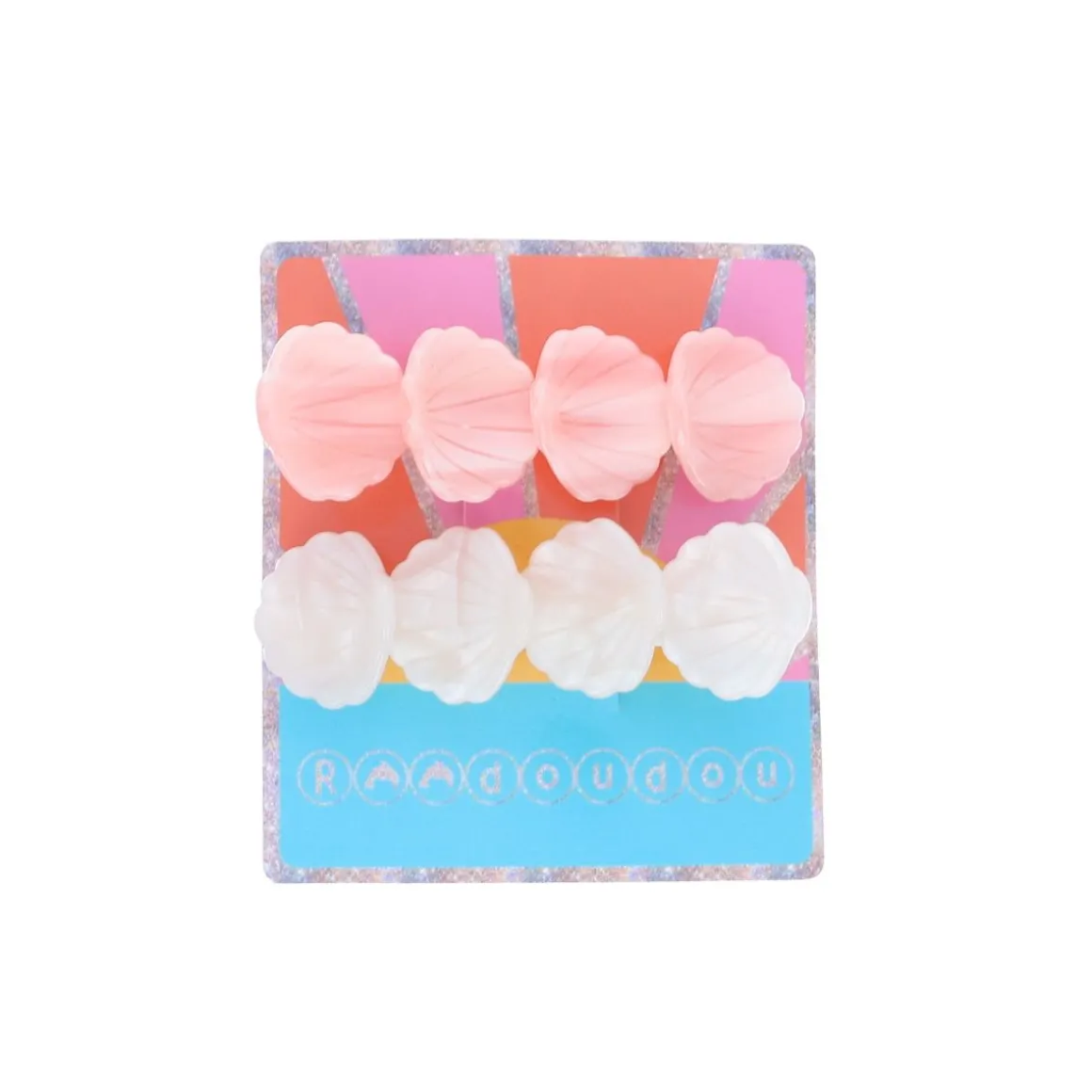 Lot de 2 barrettes cheveux enfant coquillages