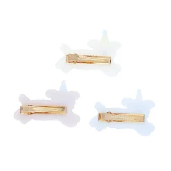 Lot de 3 barrettes cheveux enfant chiens