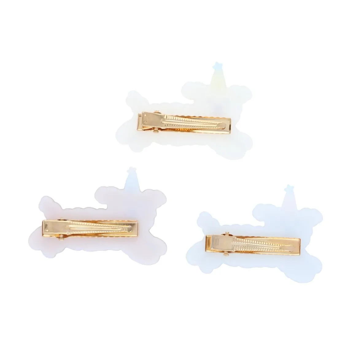 Lot de 3 barrettes cheveux enfant chiens