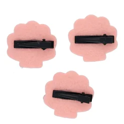 Lot de 3 barrettes coquillages à paillettes