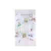 Lot de 2 barrettes noeud étoiles multicolores