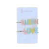 Lot de 2 barrettes "QUEEN /LOVE"