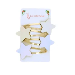 Lot de 4 barrettes étoile