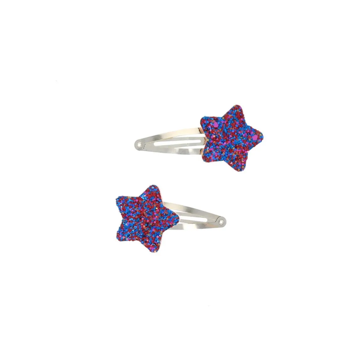Lot de 2 barrettes étoiles pailletées