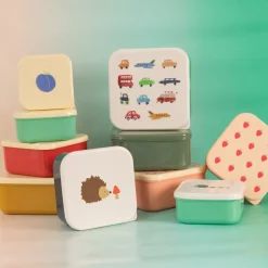 Lot de 2 boîtes à goûter Hérisson