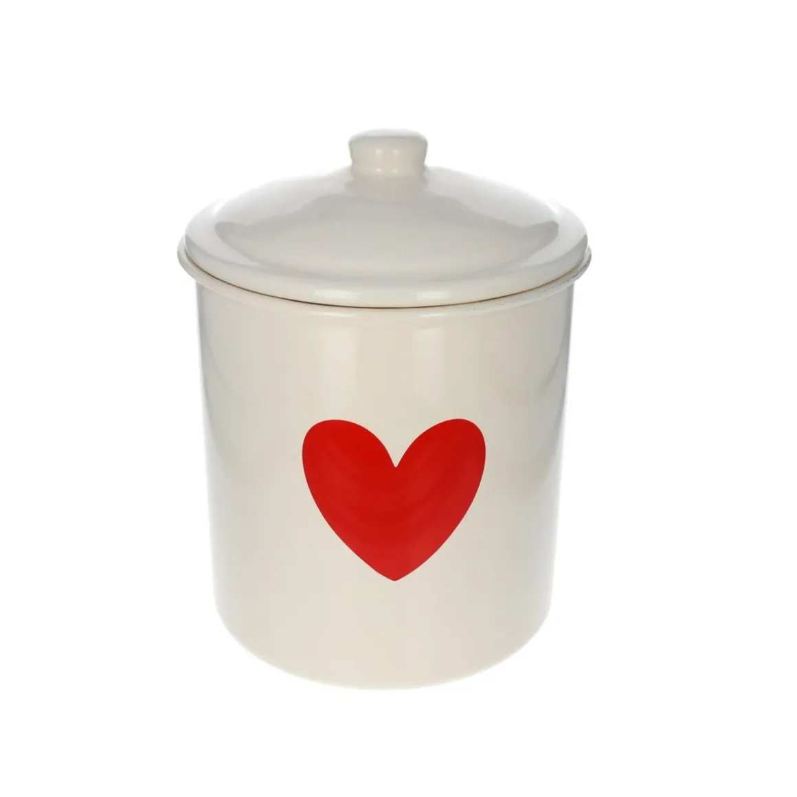 Lot de 3 boîtes métal cœur rouge