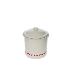 Lot de 3 boîtes métal cœur rouge