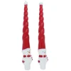 Lot de 2 bougies chandelier bonhomme de neige
