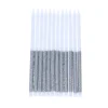 Lot de 12 bougies paillettes argenté