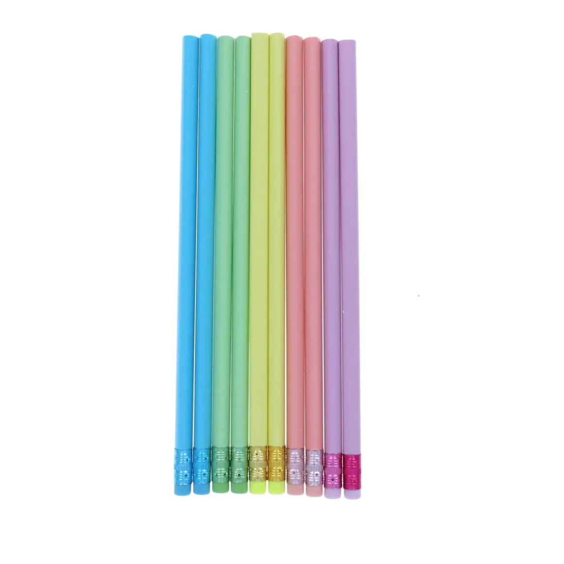 Lot de 10 crayons à papier pastel