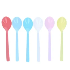 Lot de 6 cuillères multicolores