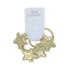 Lot de 4 élastiques étoiles dorés