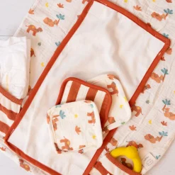 Lot de 5 lingettes lavables en éponge - Sahara
