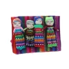 Lot de 4 mini poupées porte-bonheur