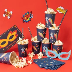 Lot de 25 pailles étoiles dorées