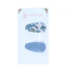Lot de 2 petites barrettes bleues