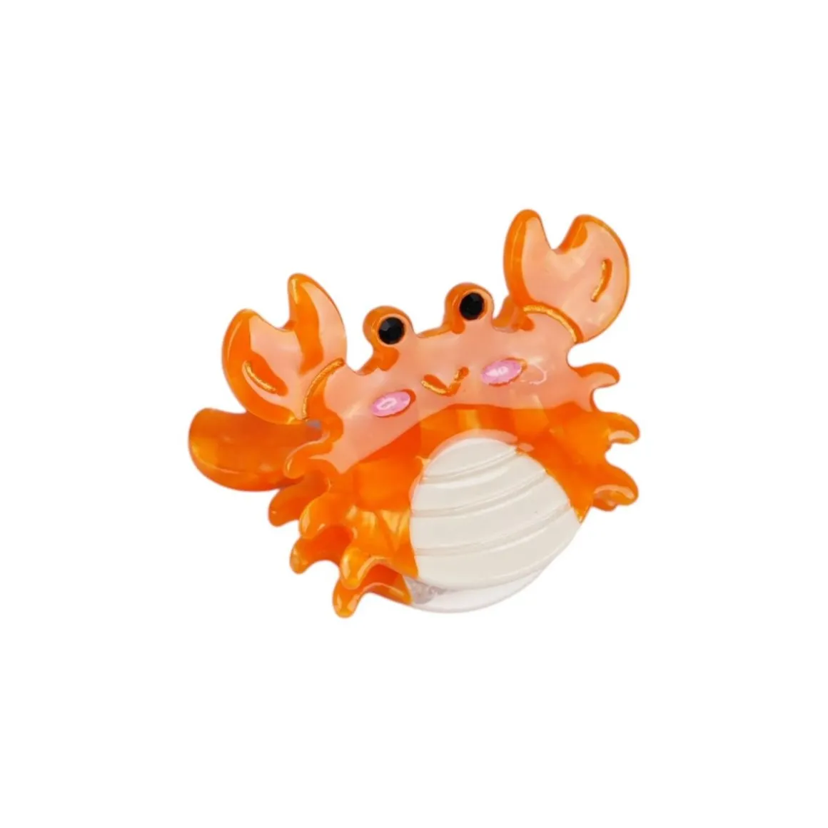 Lot de 3 pinces cheveux enfant crabe dauphin poulpe