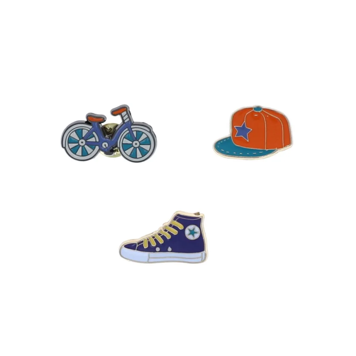 Lot de 3 pin's "ça roule Raoul" - À bicyclette