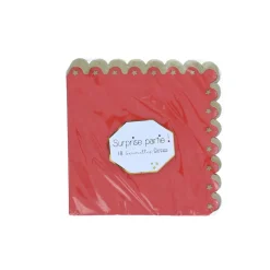 Lot de 18 serviettes rouges cirque