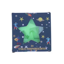 Lot de 24 étoiles Phosphorescentes