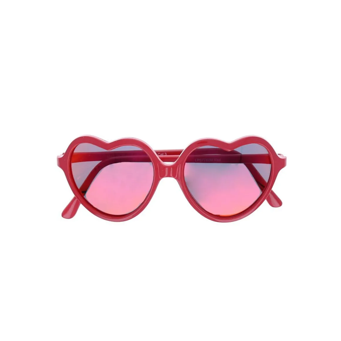 Lunettes de soleil cœurs rouges 2-5 ans