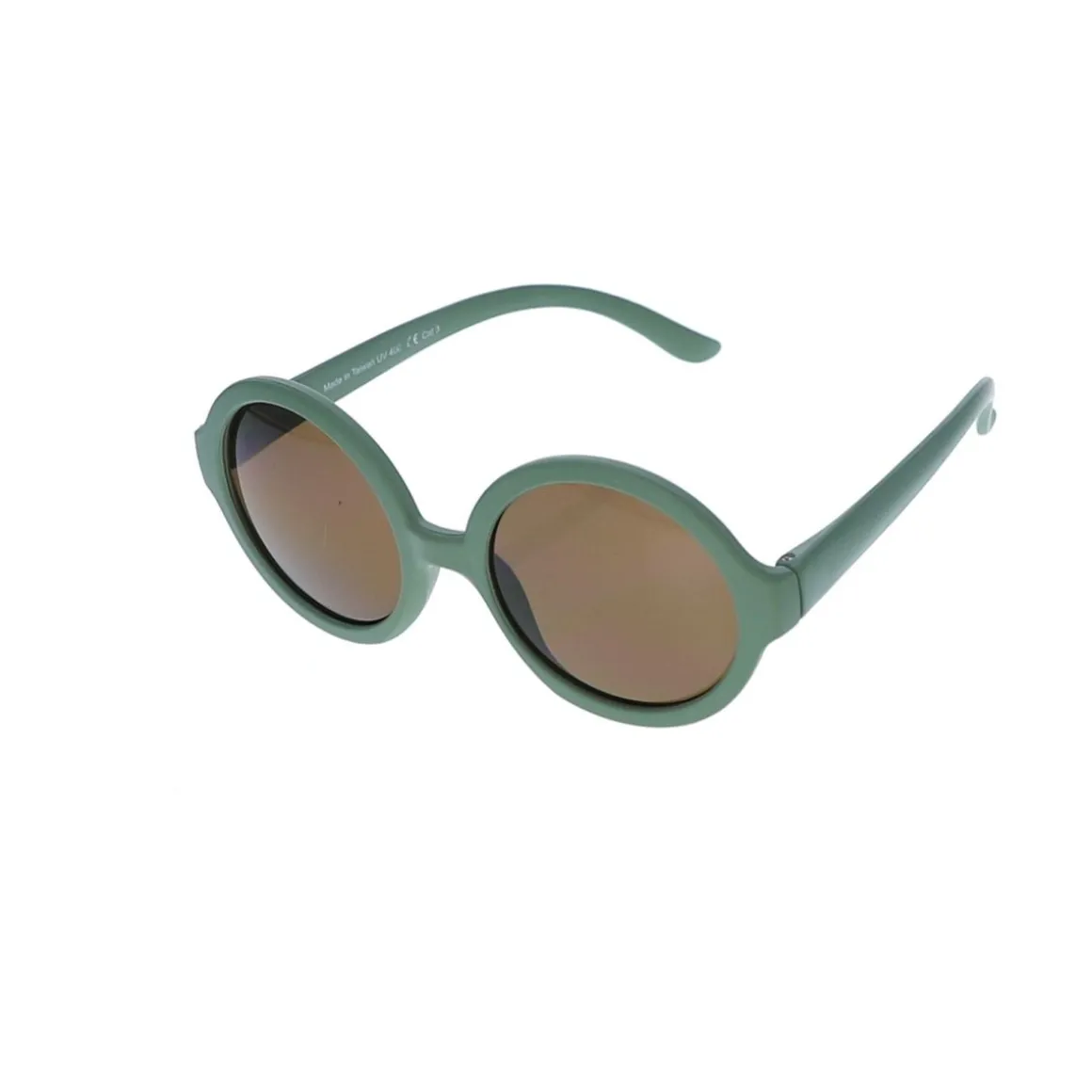 Lunettes de soleil rondes kaki enfant
