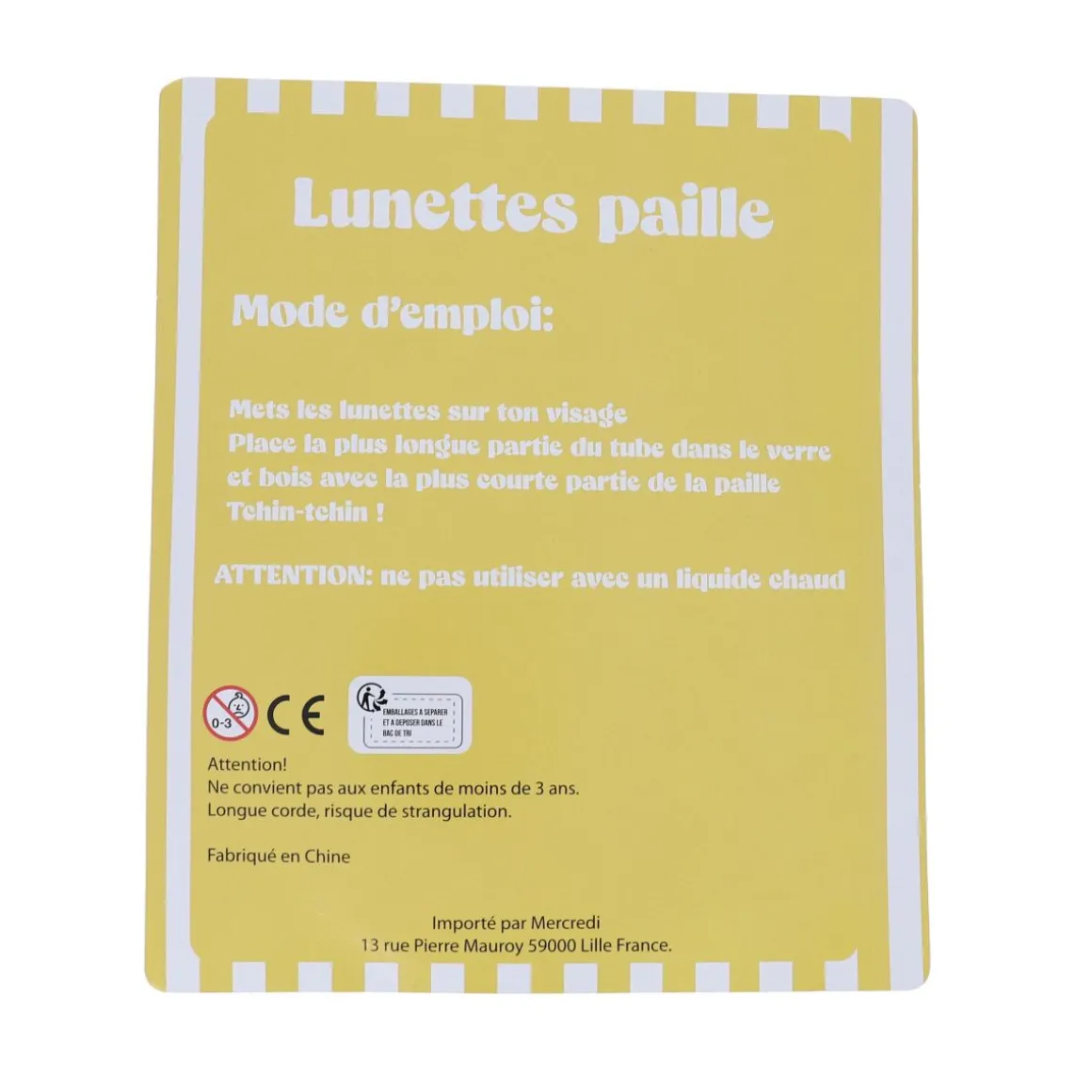 Lunettes paille
