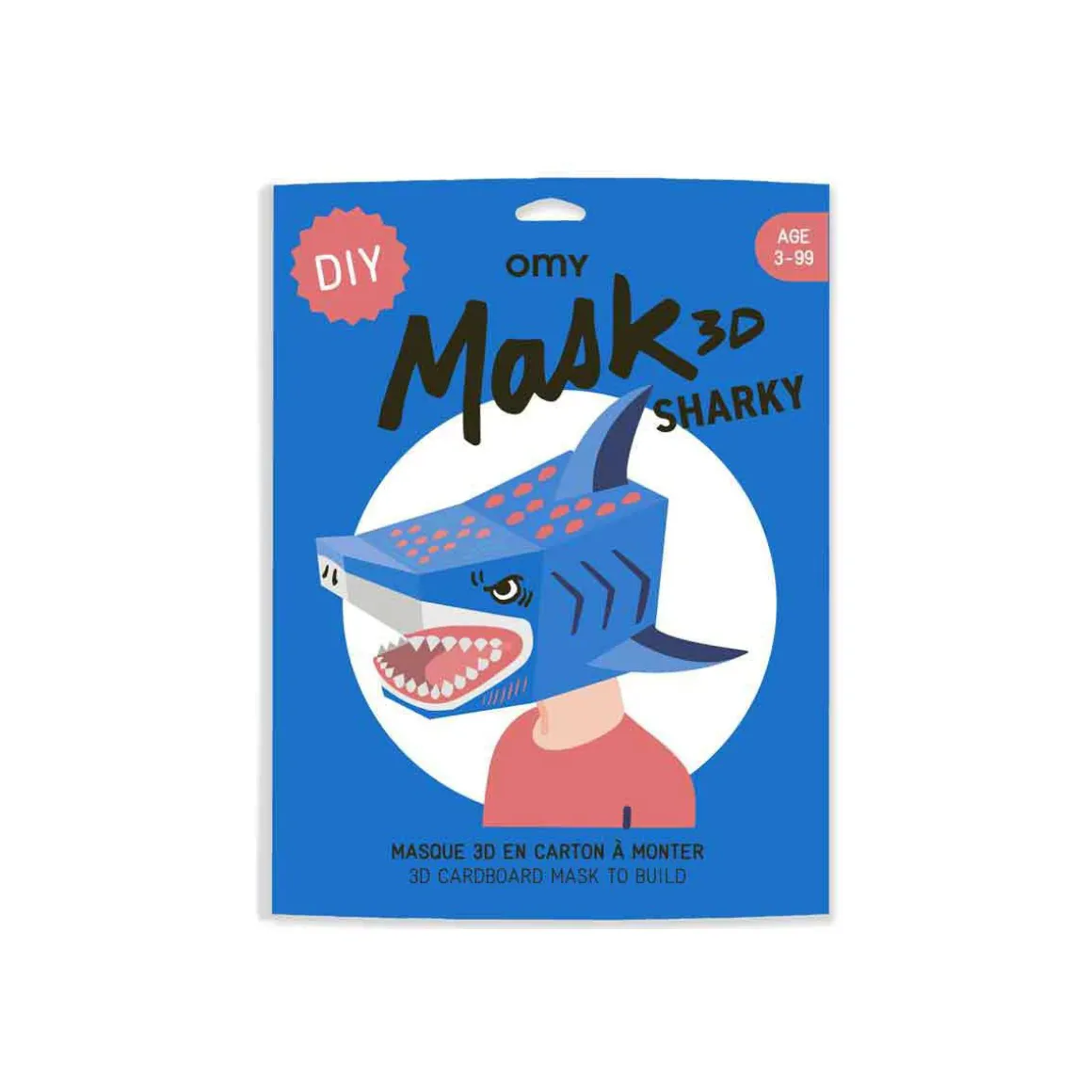 Masque 3D requin Sharky