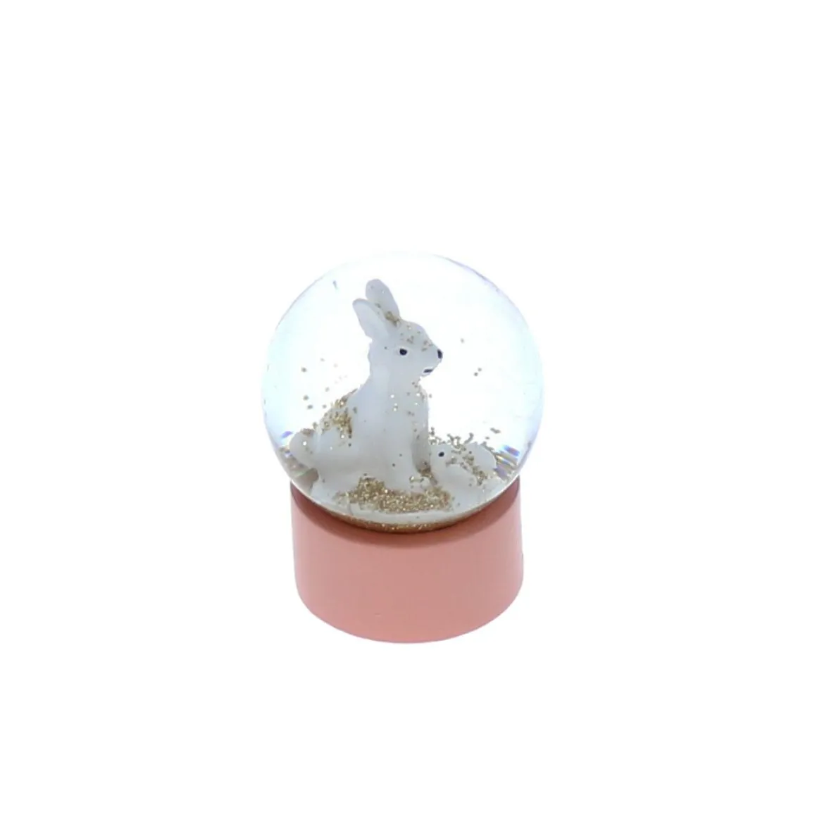 Mini boule à neige lapin