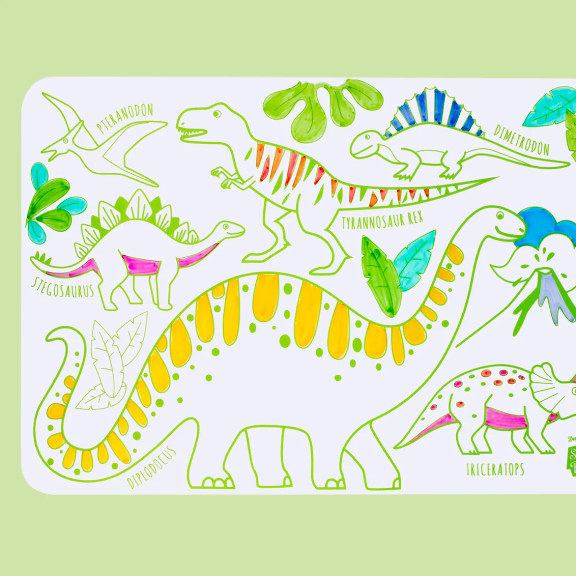 Mini coloriage Dino