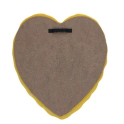 Miroir cœur jaune