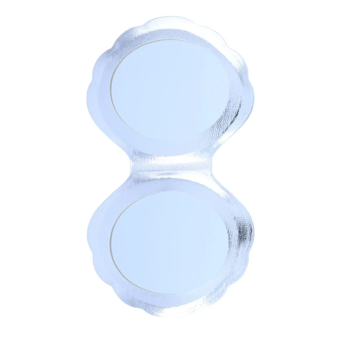 Miroir de poche coquillage iridescent