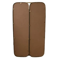 Miroir triptyque rectangulaire doré