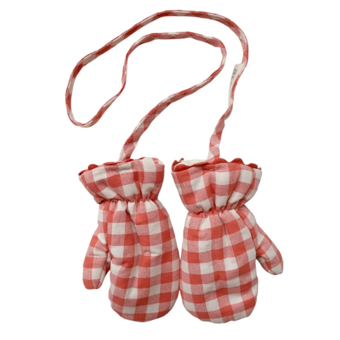 Moufles enfant vichy - La petite poule rousse