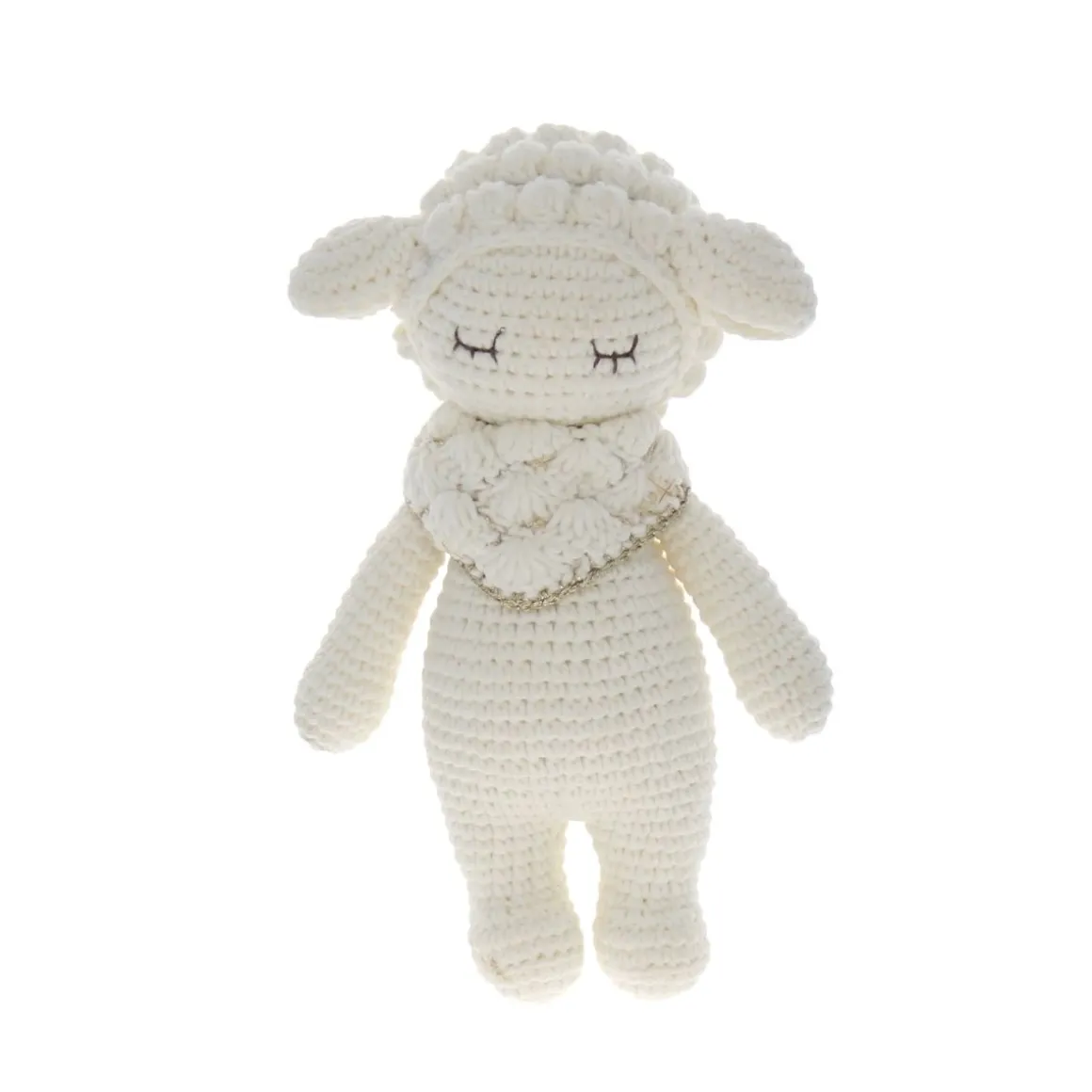 Mouton doré debout en crochet