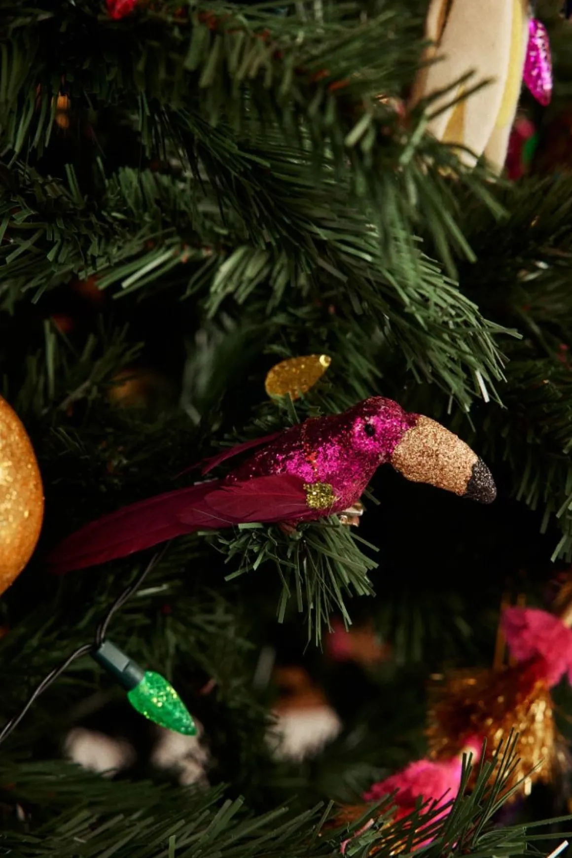 Oiseau à clipser - toucan rose